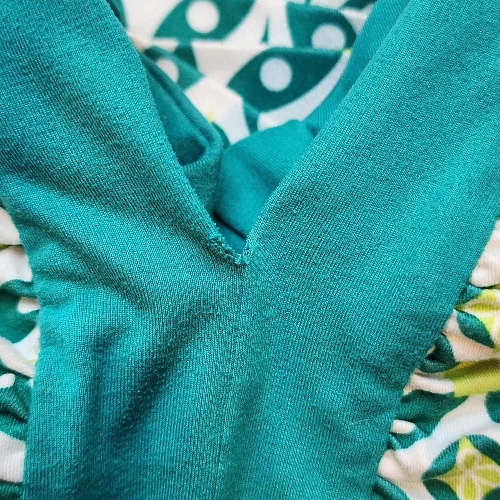 Patagonia Women's XL Shelf‎ Bra Swim Dress Teal Geometric Print UPF Beach